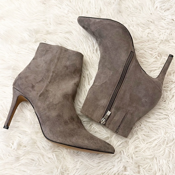 NEW $160 Steve Madden Lizziey Grey Stiletto Pointed toe ankle boot women size 9 - Picture 4 of 8